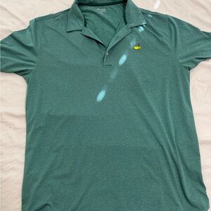 Masters Teal Green Polo with Yellow Embroidered Logo